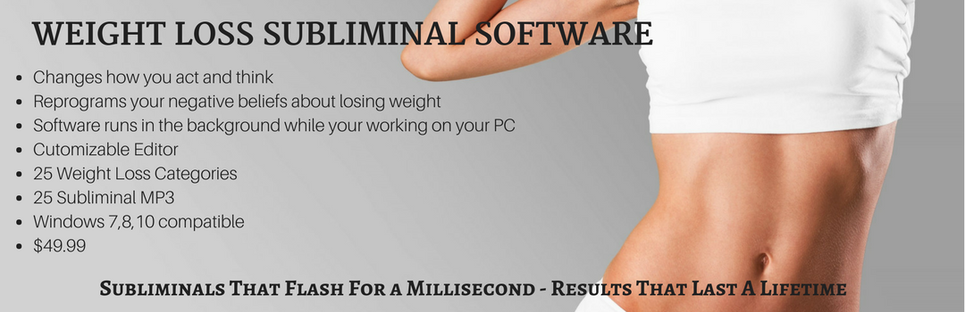 Weight Loss Subliminal Software banner